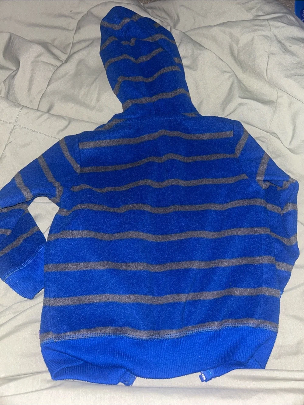 🌼2 for $5🌼 Garanimals Blue & Gray Striped Hooded Zip Sweatshirt